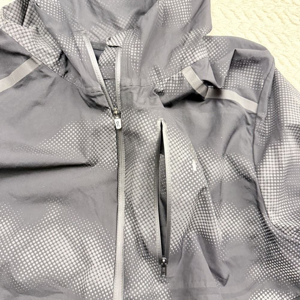 Womens ON Cloud Running Weather Jacket size XL Packable Lightweight Black - Picture 6 of 12